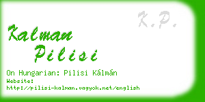kalman pilisi business card