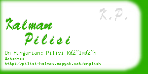 kalman pilisi business card